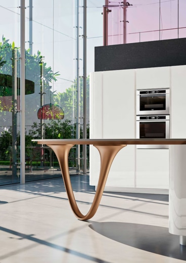 Aménagement d'un intérieur avec une table design Ola Snaidero