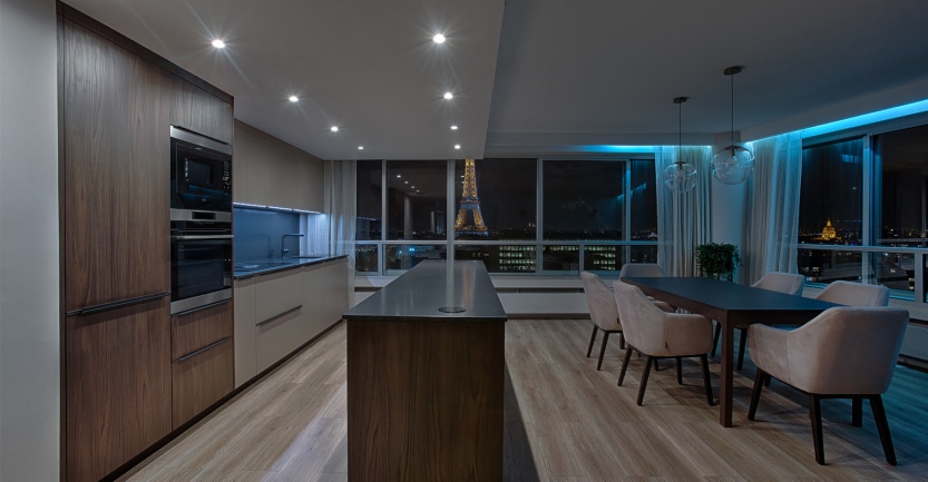 Réalisation d'un projet client par ArchisDesign, marque de cuisine haut de gamme spécialisé dans l'amenagement d'intérieur de luxe