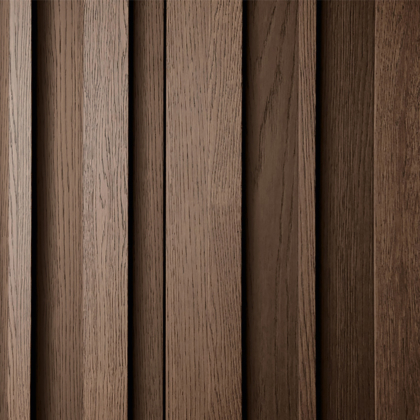 façades d'un dressing design finition bois plissé