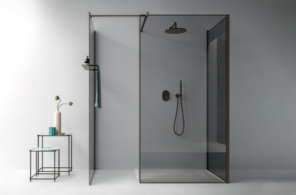 inspirations salle de bain avec douche à l'italienne et meuble de rangement