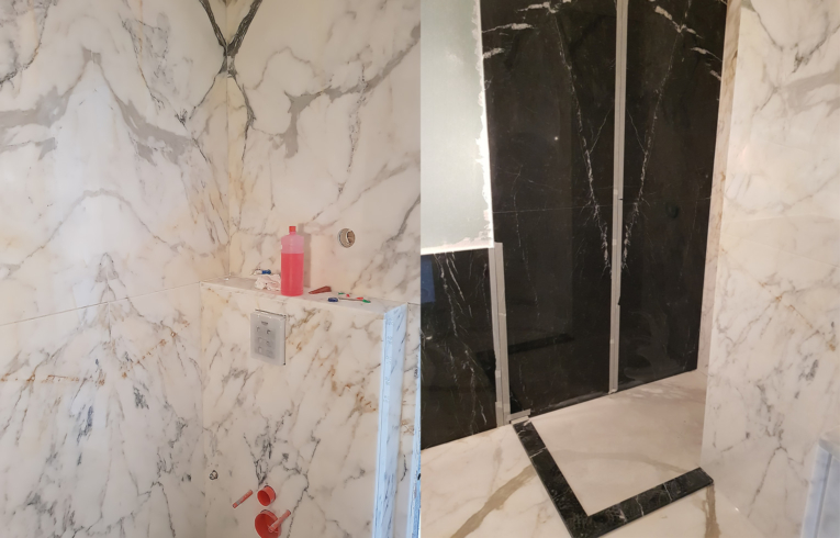 salle de bain haut gamme Neuilly sur seine faite en marbre