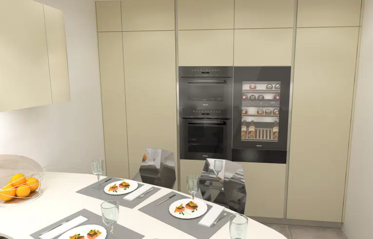 cuisine haut gamme Boulogne Billancourt avec électroménager intégré