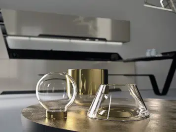 Modèle de cuisine Vision disponible chez votre cuisiniste haut de gamme