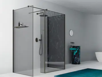 douche italienne de luxe avec cabine vitrées