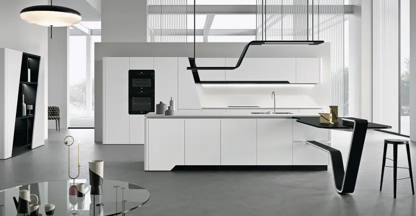 Plus belles cuisines italiennes de la maison Snaidero le modèle Vision