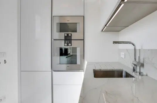 cuisine haut gamme suresnes avec plan de travail en granit