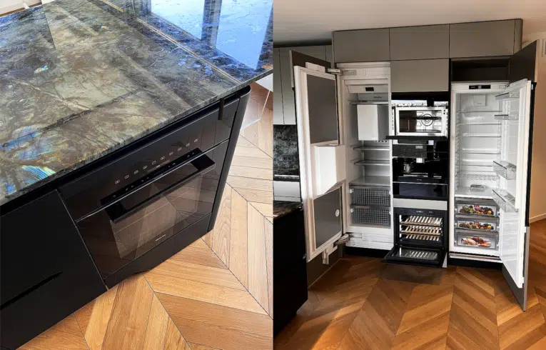 cuisine haut gamme à Paris 15ème avec électroménagers de luxe