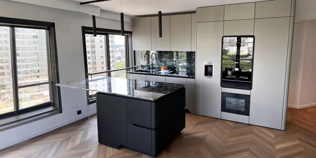 cuisine haut gamme à Paris 15ème avec îlot central