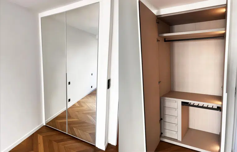 dressing de luxe Courbevoie avec ouverture battante