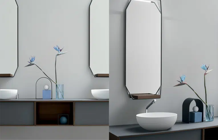 vasque en marbre d'une salle de bain de luxe