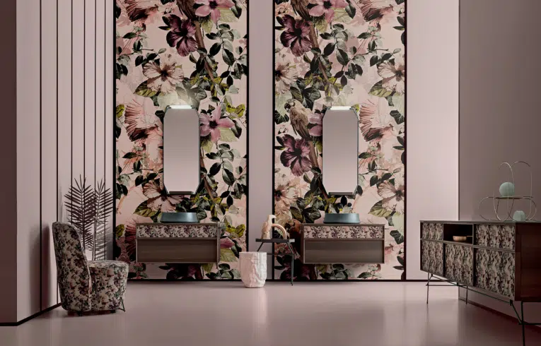 salle de bain de luxe avec doubles vasques