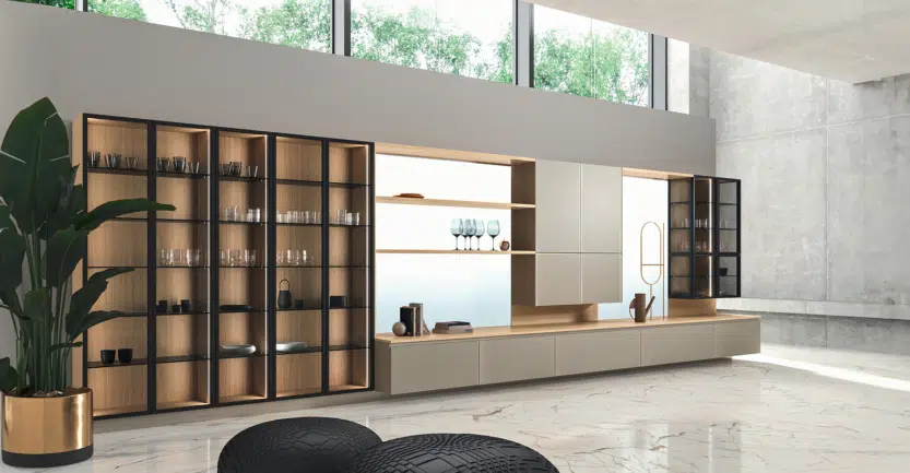 aménagement optimisé disponible chez un cuisiniste à paris