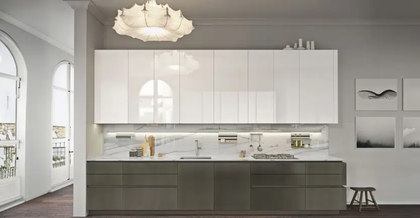 modèle de cuisine haut de gamme disponible chez un cuisiniste à paris