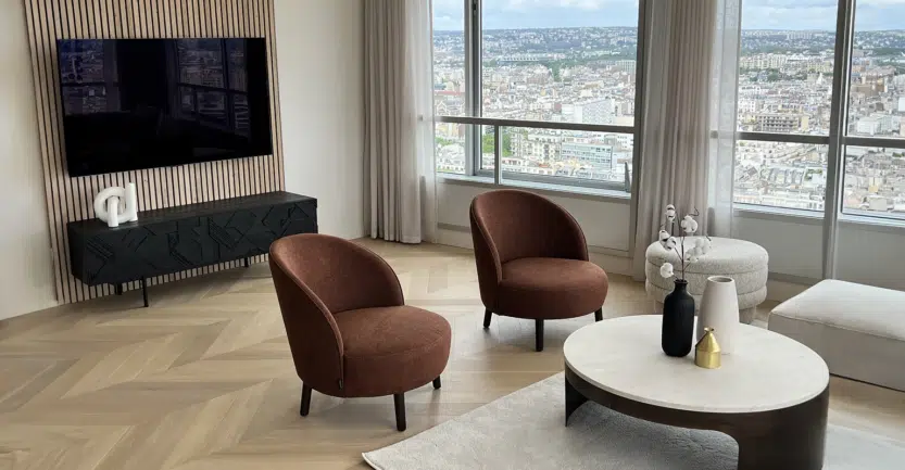 aménagement d'intérieur réalisé par une cuisiniste à paris