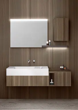 salle de bain haut de gamme finitions bois