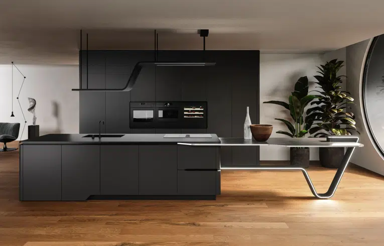 Cuisine de luxe haut de gamme modèle vision de chez Snaidero
