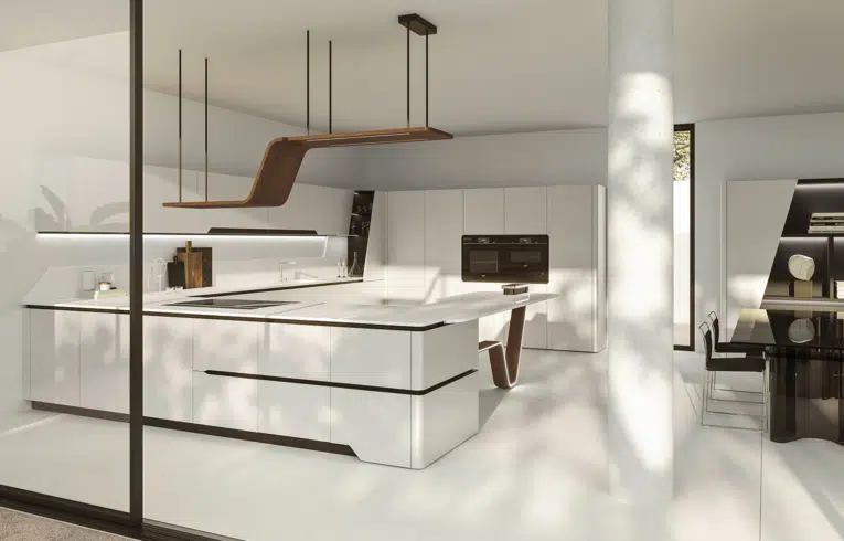 Cuisine de luxe haut de gamme modèle vision de chez Snaidero