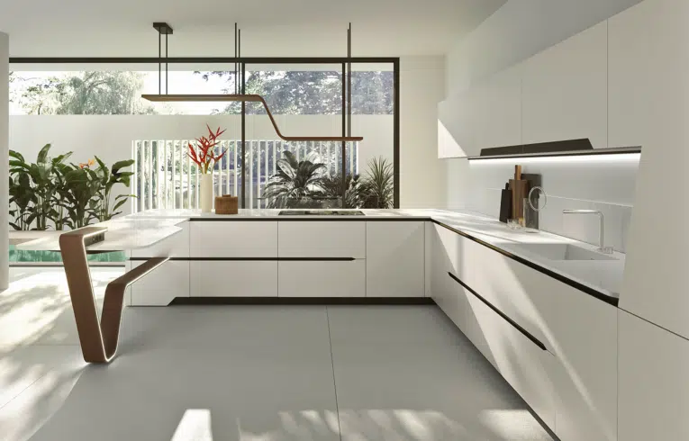 Cuisine de luxe haut de gamme en U