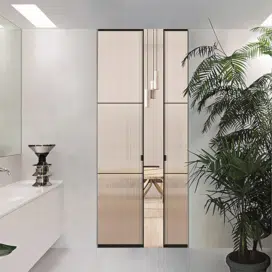 Porte vitrée intérieur coulissante haut de gamme