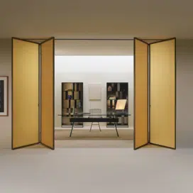 Porte vitrée intérieur pliante haut de gamme